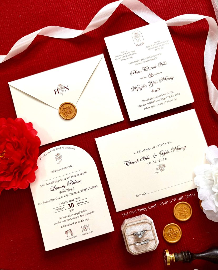 Thiệp cưới đơn giản đẹp