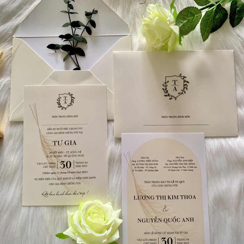 Thiệp Cưới D-56