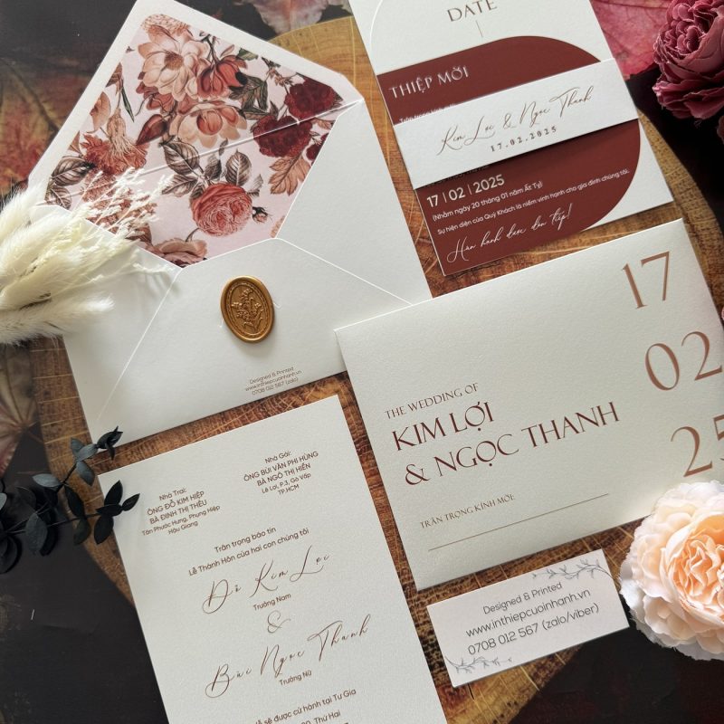 Thiệp Cưới D-502