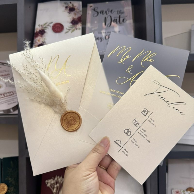 Thiệp Cưới Plastic D-86