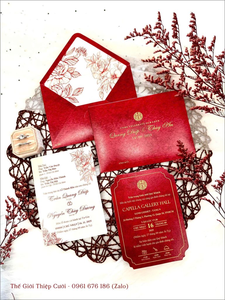 Mẫu thiệp cưới đẹp giá rẻ