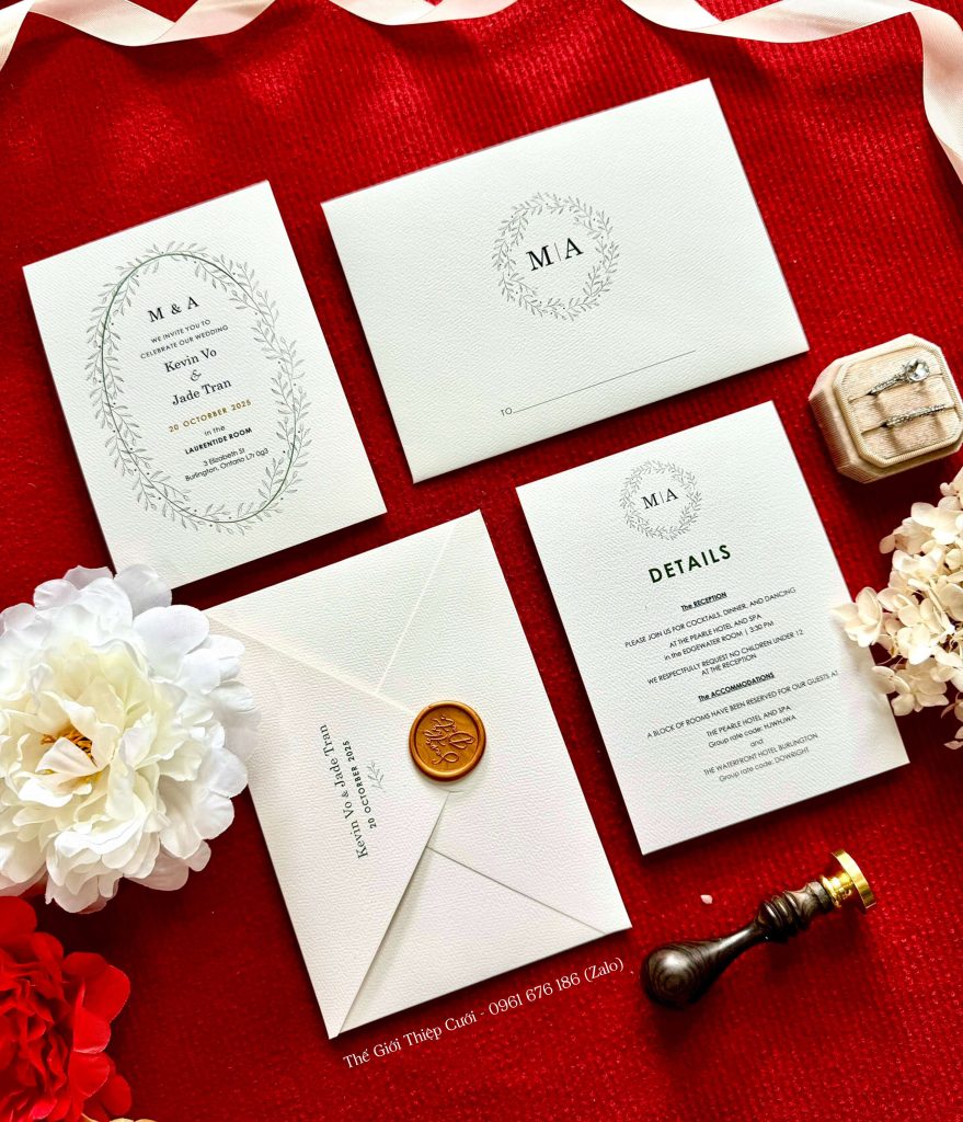 Mẫu thiệp cưới đơn giản